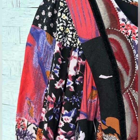 Anthropologie Arcata Patchwork MIxed Pattern Dress by One September size Med - Picture 5 of 5